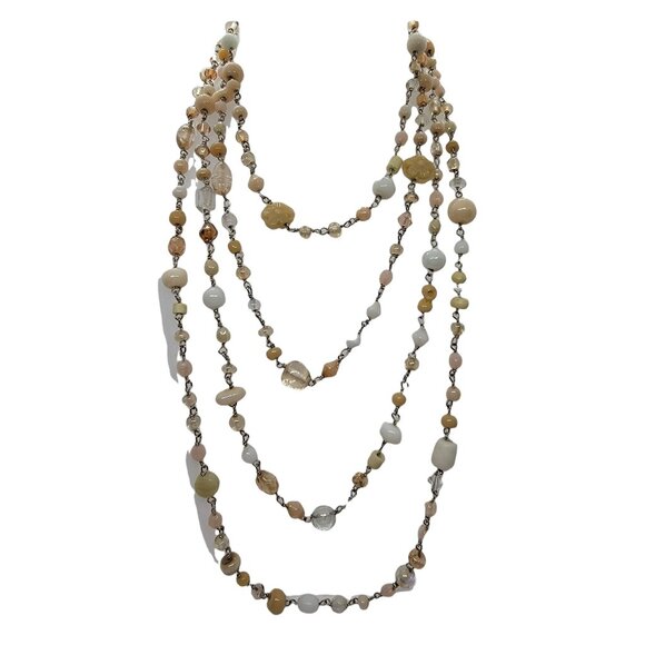 American Eagle Outfitter Glass Bead, Single Strand Chain Necklace 56” Long - Picture 6 of 6